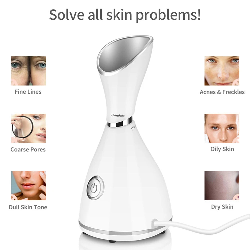 Nano Ionic Mist Face Steamer Women Home Beauty Facial Sprayer Machine Electric Professional Spa Mist Ionic Deep Cleansing
