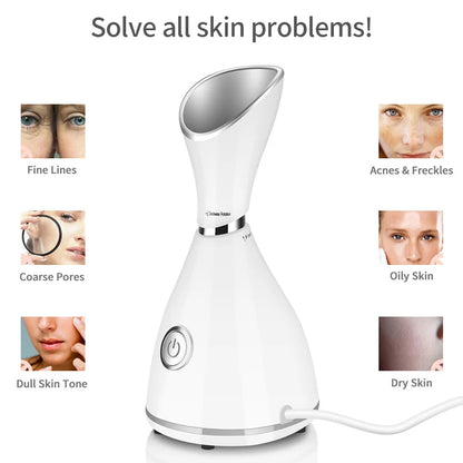 Nano Ionic Mist Face Steamer Women Home Beauty Facial Sprayer Machine Electric Professional Spa Mist Ionic Deep Cleansing