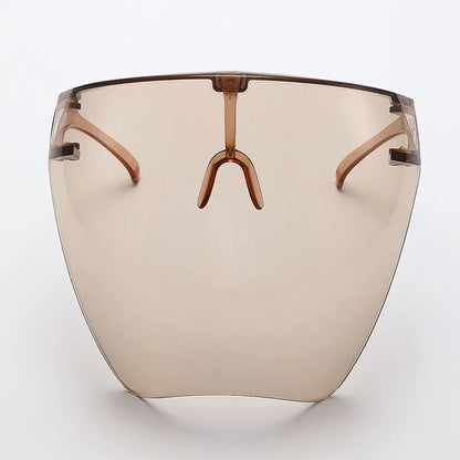 Full Face Sunglasses Mask Women Men Protective Faceshield Glasses Goggles Covered Spherical Lens Anti-Spray Cycling Sunglasses