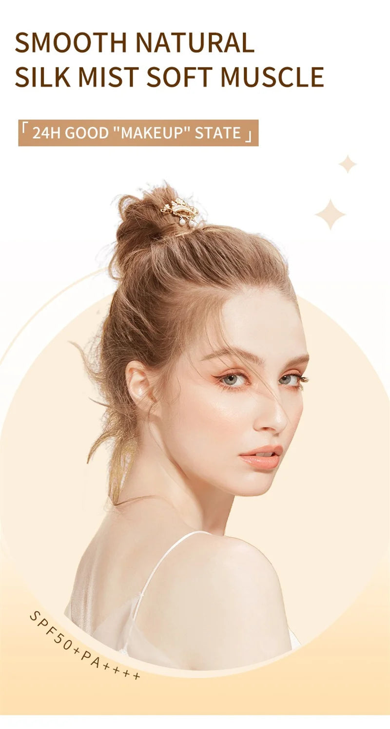 BB Cream Full Cover Face Base Liquid Foundation Makeup Waterproof Long Lasting Facial Concealer Whitening Cream Korean Make Up