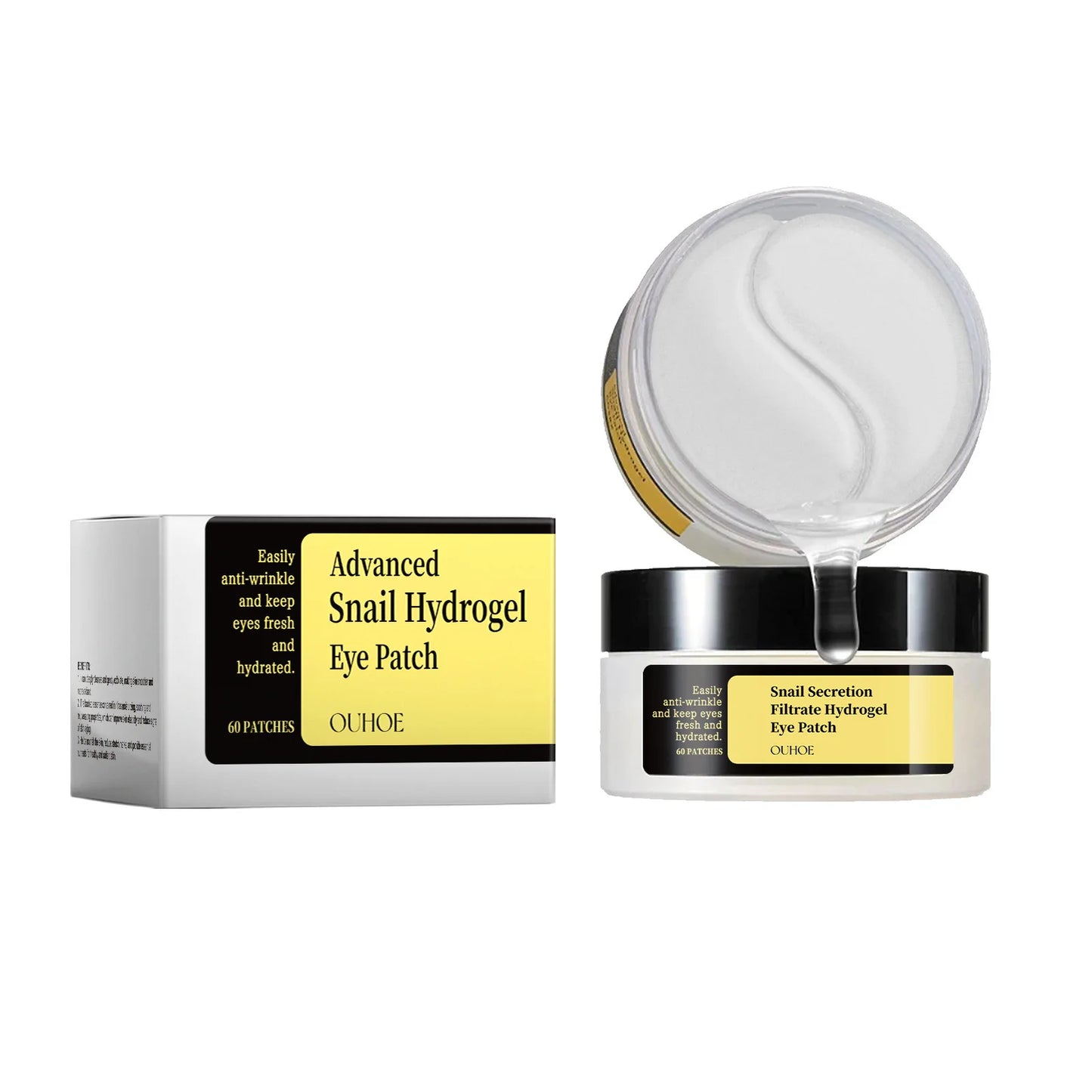 Snail Mucin 96% Korean Skin Care Fade Fine Lines Repair Tighten Firming Moisturizing Smooth Glow Brightening Facial Essence Set