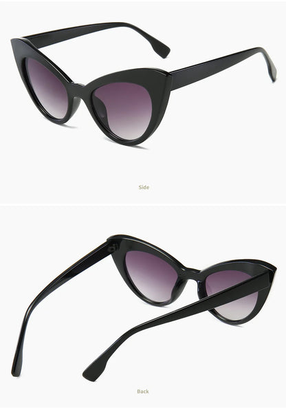 Summer Cat Eyes Sunglasses Small Frame Okulary UV400 Shades Polarized Vintage Eyewear Outfit Beach Sun Protection Sun Glasses