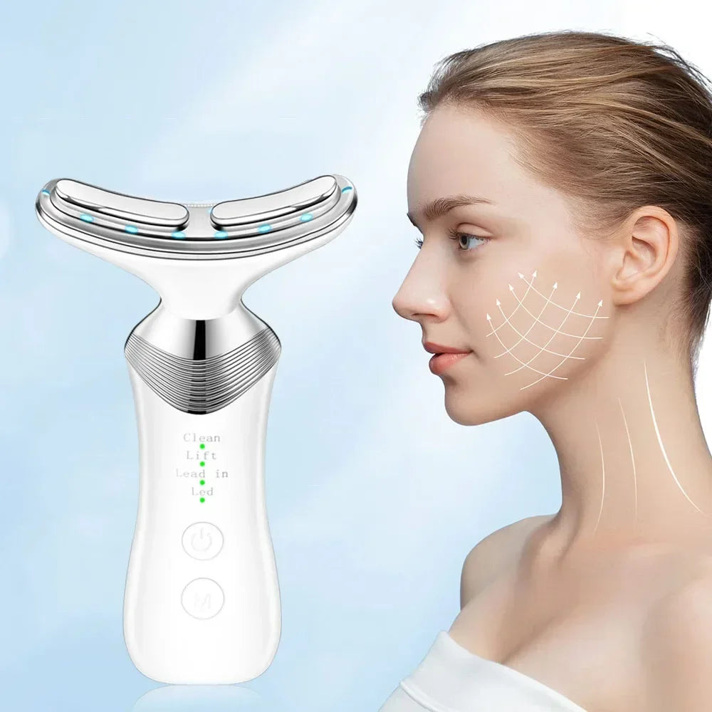 EMS Neck Face Beauty Device Facial Lifting Machine Skin Tighten Reduce Double Chin Anti Wrinkle Remove Lifting SkinCare Massager