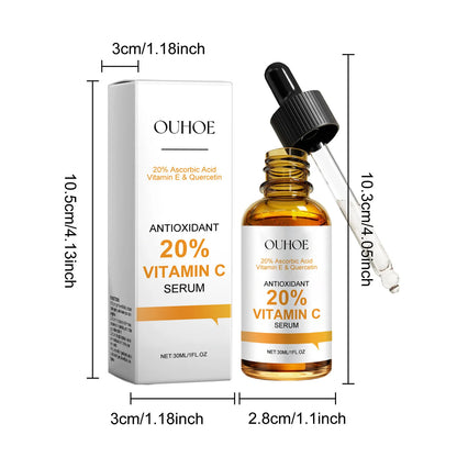 Vitamin C Facial Serum Anti Aging Deep Hydrating Fade Fine Wrinkles Brightening Moisturizing Repair Nourishing Skin Care Essence
