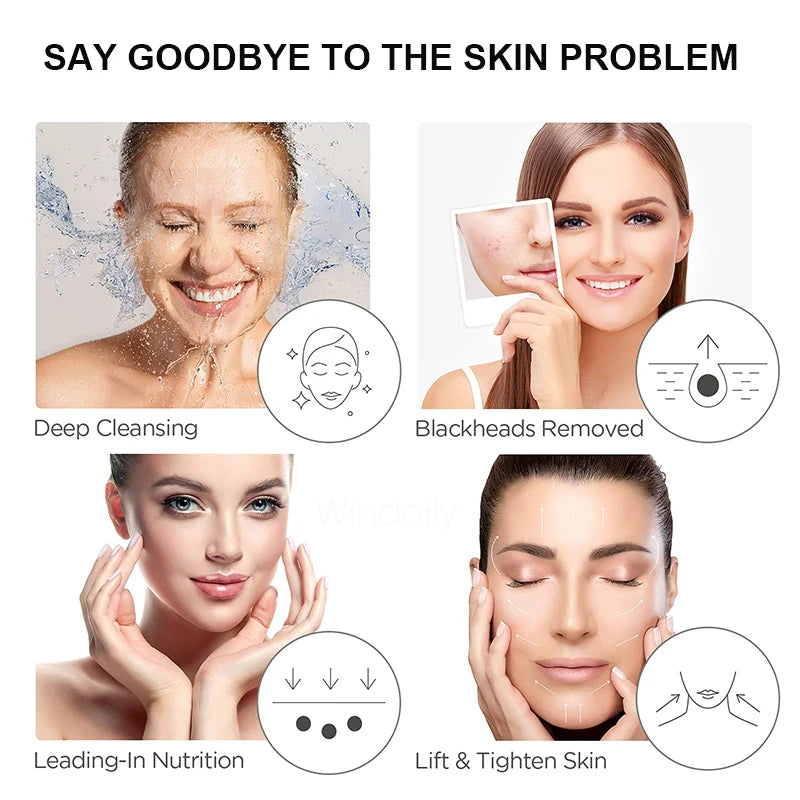 Ultrasonic Skin Scrubber | Blackhead Remover & Face Lifter