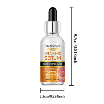 Vitamin C Facial Serum Anti Aging Whitening Brightening Dark Spots Freckle Remove Hyaluronic Acid Vitamin E 40ML /60ML 2025