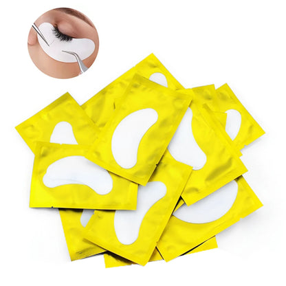 50Pairs Hydrogel Eye Patches Under Eye Pads Eyelash Extension Gel Stickers for Grafting Lashes Beauty Tools