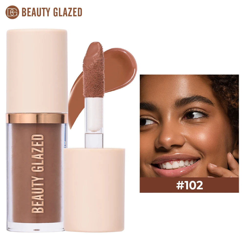 Beauty Glazed Cream Contour with Natural Shadow Effect Long-Lasting Matte Finish Waterproof Foundation Cream for Quick Coverage