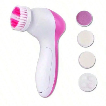 5-in-1 Electric Facial Cleansing Brush & Massager Tool