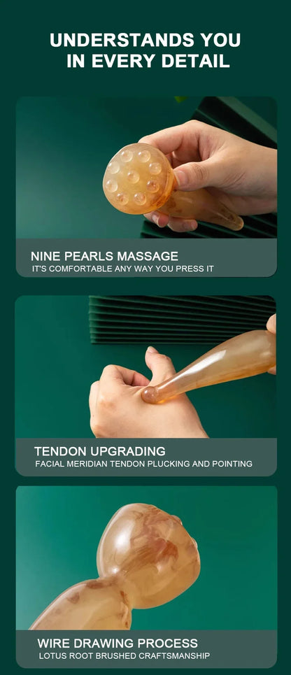 Facial Massager for Facial And Scalp Massage Meridian Pulling and Lifting Point Head Meridian Passage General Scraping Tool