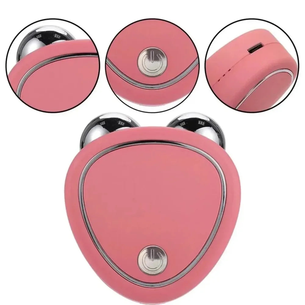EMS Face Lifting Device Facial Microcurrent Roller Massage Sonic Vibration Skin Tightening Rejuvenation Anti Wrinkle Beauty Care