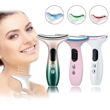 EMS Neck & Face Lifting Massager | LED Anti-Wrinkle Device
