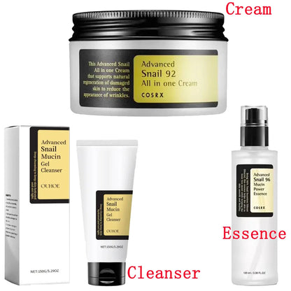 Advanced Snail 96 Mucin Power Essence/Cleanser/Cream Moisturizing Smoothing Nourishing Korean Cosmetics Facial Skin Care Product