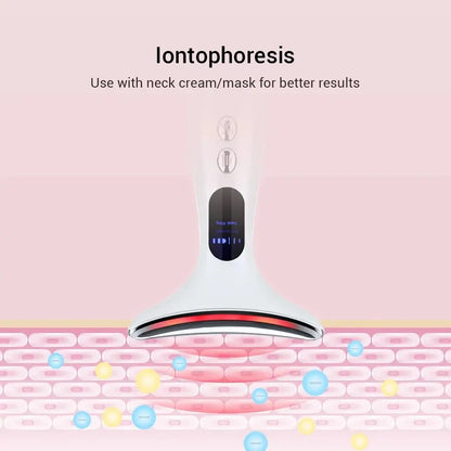 EMS Neck & Face Lifting Massager | LED Anti-Wrinkle Device