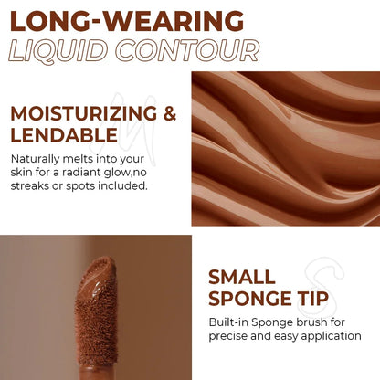 Beauty Glazed Cream Contour with Natural Shadow Effect Long-Lasting Matte Finish Waterproof Foundation Cream for Quick Coverage