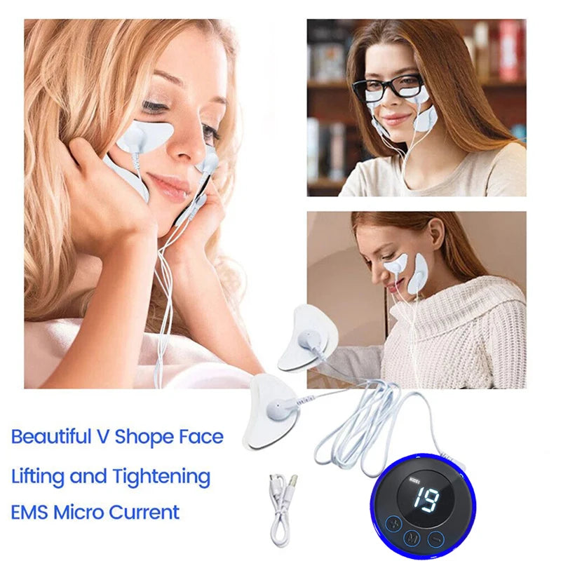 V-Face Massager Facial Lifting Muscle Exercise Instrumen Double Chin Remover Neck Lift Skin Tightening Anti-Wrinkle Body Massage
