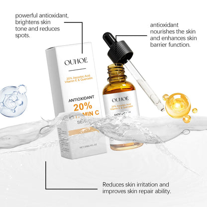 Vitamin C Facial Serum Anti Aging Deep Hydrating Fade Fine Wrinkles Brightening Moisturizing Repair Nourishing Skin Care Essence