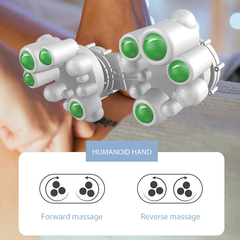 Multi Functional Neck and Shoulder Massager Household Neck and Back Kneading Tool with Multiple Adjustable Hot Compress Massage