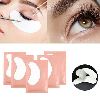 50Pairs Hydrogel Eye Patches Under Eye Pads Eyelash Extension Gel Stickers for Grafting Lashes Beauty Tools