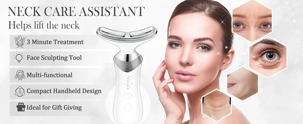 EMS Neck Face Beauty Device Facial Lifting Machine Skin Tighten Reduce Double Chin Anti Wrinkle Remove Lifting SkinCare Massager