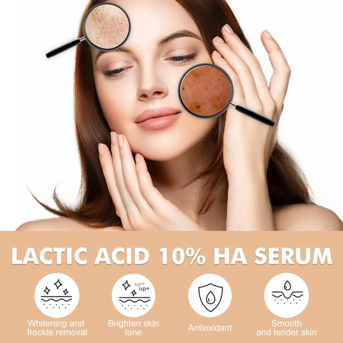 Remove Large Pores Serum Lactic Acid Facial Pore Shrinking Repairing Products Pore Minimizing Firming Smooth Korean Skin Care