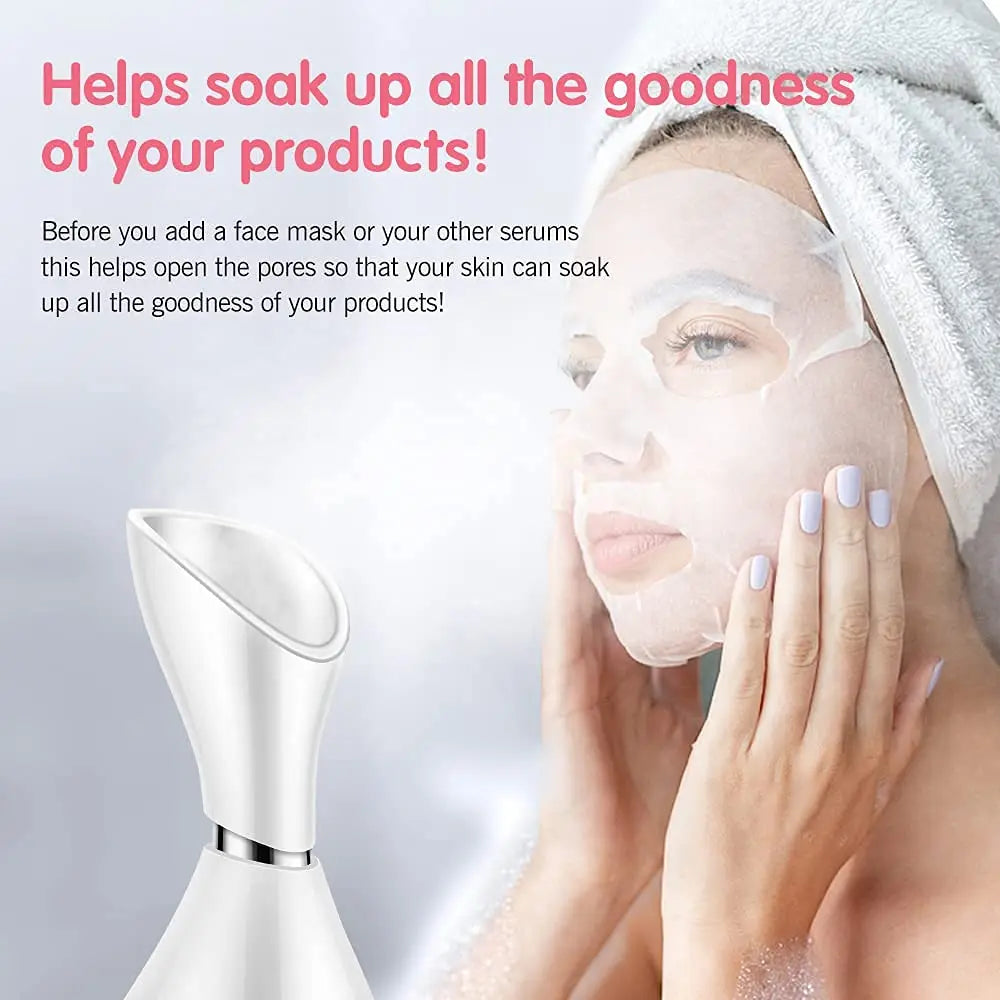 Nano Ionic Mist Face Steamer Women Home Beauty Facial Sprayer Machine Electric Professional Spa Mist Ionic Deep Cleansing