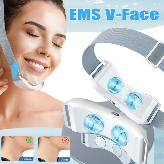 MS V-Shape Face Lifter – Double Chin Reducer & Hot Compress