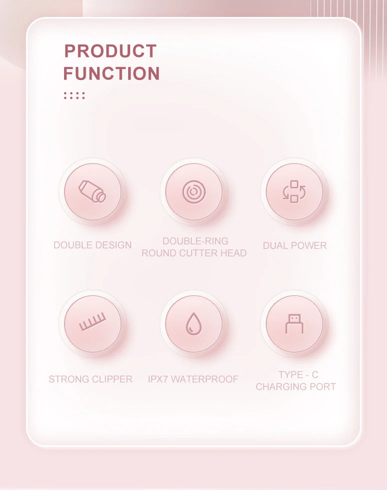 2 in 1 Electric Razor & Epilator for Women | Face & Bikini Shaver