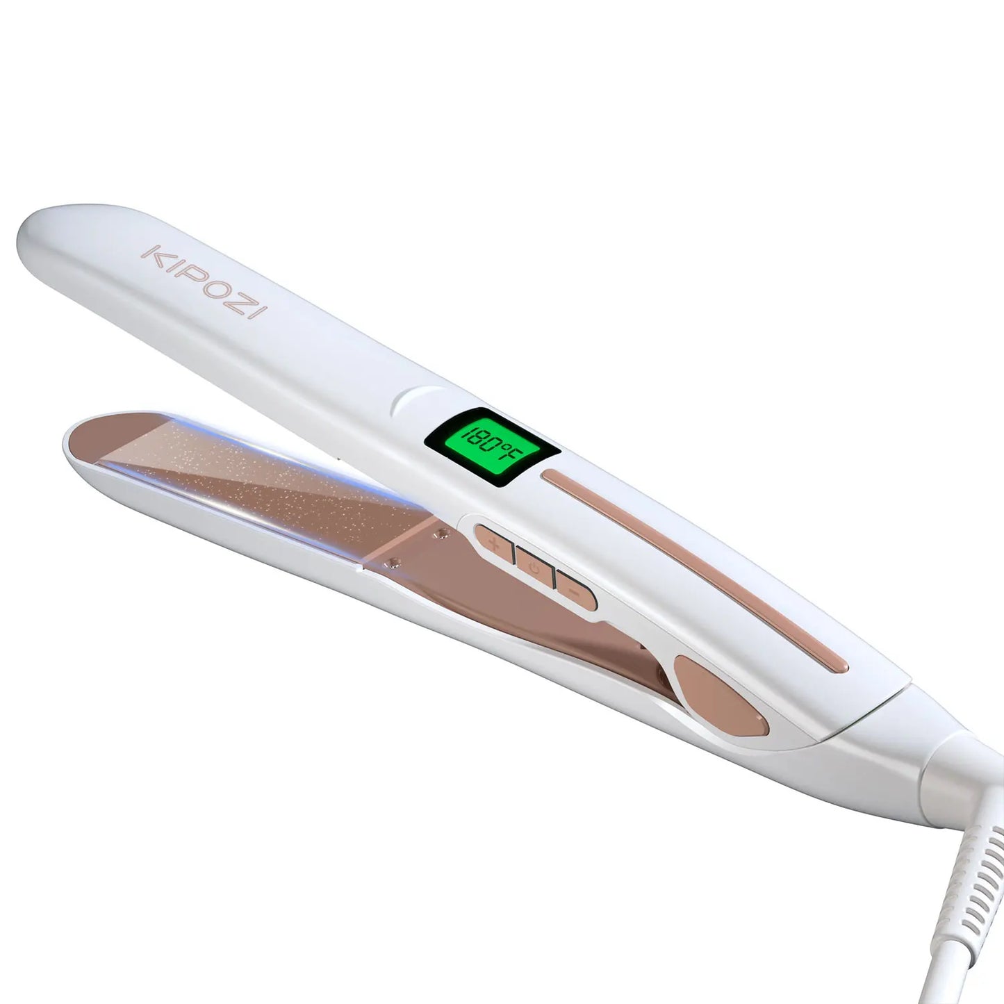 KIPOZI Professional Titanium Flat Iron Hair Straightener Digital LCD Display