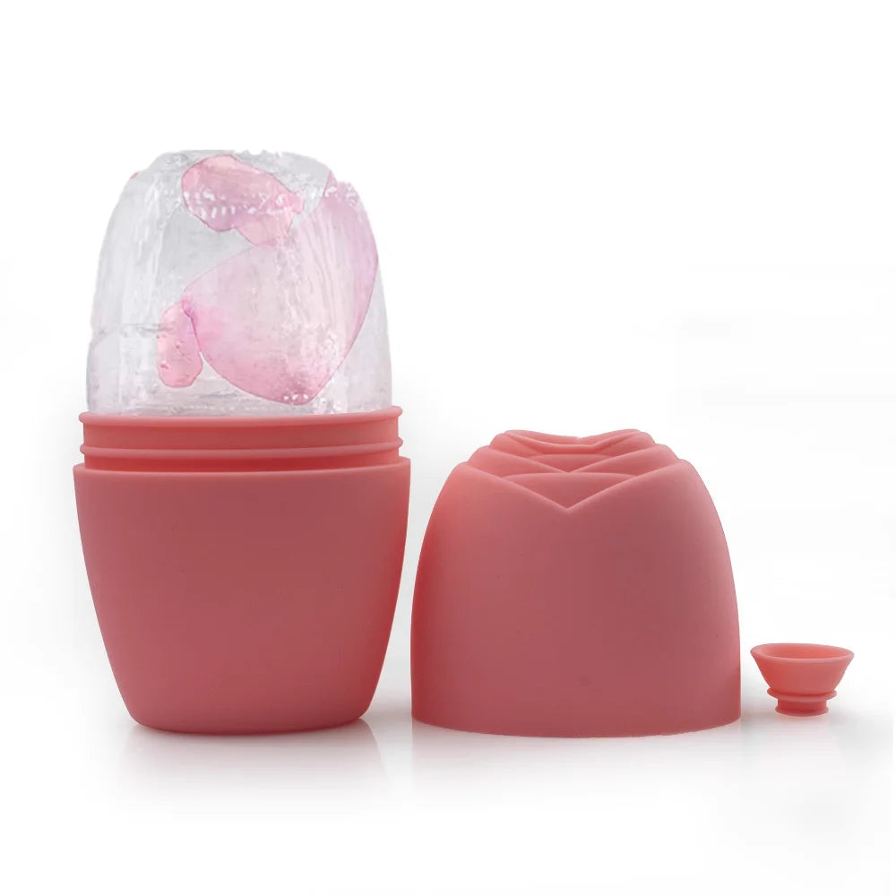 Ice Cube Face Roller Beauty Tools Silicone Mold For Eye Puffiness Facial Lifting Roller Shrink Pores Skin Educe Massager Ball