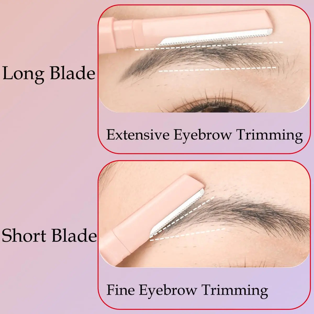 Precision Double-Headed Dermaplaning Tool, Sharp & Safe Dermaplane Razor, Face Razors for Women, Eyebrow Razor, Facial Razor