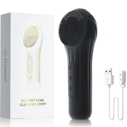 Sonic Facial Cleansing Brush – Waterproof, Heated & Rechargeable