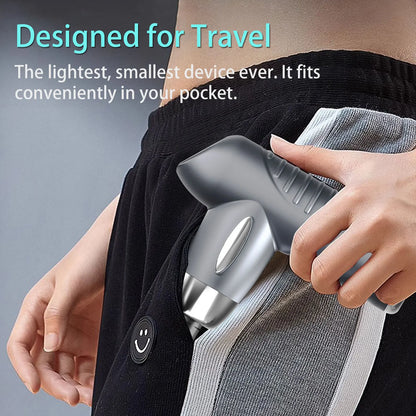 Mini Massage Gun, Muscle Massager Portable with 6 Speeds Handheld Massager with USB C Charging Port Massage Gun,4 Massage Heads