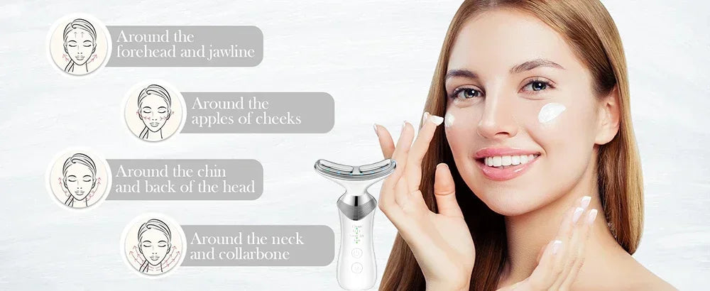 EMS Neck Face Beauty Device Facial Lifting Machine Skin Tighten Reduce Double Chin Anti Wrinkle Remove Lifting SkinCare Massager