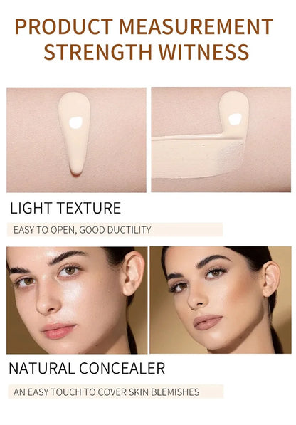 BB Cream Full Cover Face Base Liquid Foundation Makeup Waterproof Long Lasting Facial Concealer Whitening Cream Korean Make Up